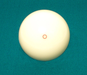 BELGIAN RED CIRCLE 2-1/4” CUE BALL
