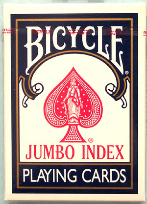 BICYCLE POKER JUMBO INDEX CARDS