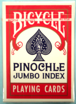 BICYCLE PINOCHLE JUMBO INDEX CARDS