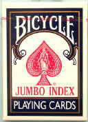 BICYCLE POKER JUMBO INDEX CARDS