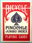 BICYCLE PINOCHLE JUMBO INDEX CARDS