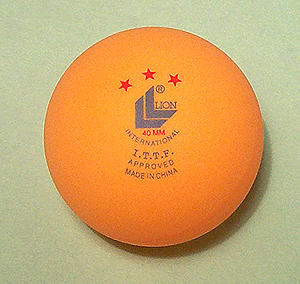 THREE STAR TABLE TENNIS BALL - Orange