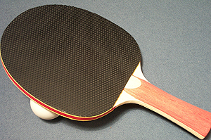 RUBBER FACE PIPPS-OUT RACKET WITH SPONGE