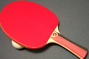 RUBBER FACE PIPPS-IN RACKET WITH SPONGE
