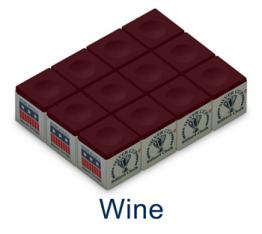 SILVER CUP BILLIARD CHALK (WINE)