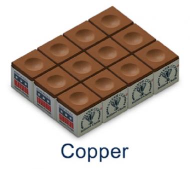 SILVER CUP BILLIARD CHALK (COPPER)